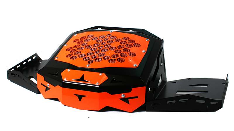 Вынос радиатора CFMOTO CFORCE 800 рамка и накладки оранж