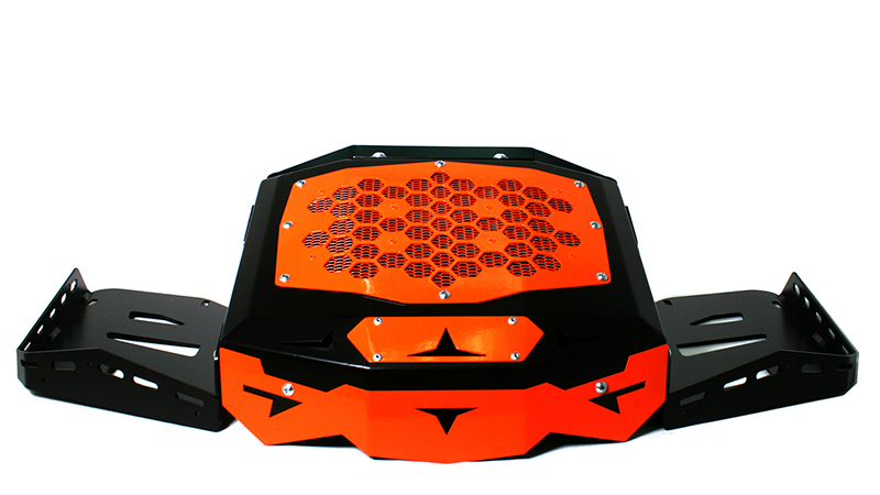 Вынос радиатора CFMOTO CFORCE 800 оранжевый с рамкой